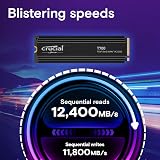 Crucial T700 1TB PCIe Gen5 NVMe M.2 SSD with Premium Heatsink CT1000T700SSD5 view 2
