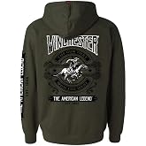 Winchester Official Legend of Winchester Printed Fleece Pullover Hooded Sweatshirt for Men, Women, Unisex