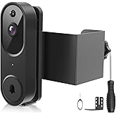 Anti-Theft Video Doorbell Mount Compatible with Aosu, No Drill Doorbell Camera Mount, Adjustable Mounting Bracket Holder Acce