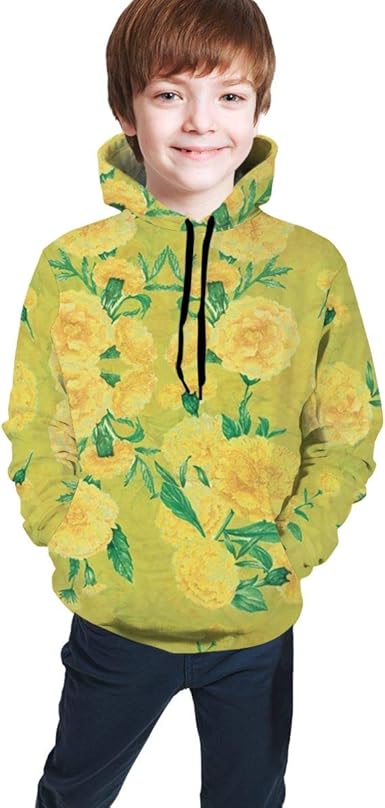 yellow flower hoodie