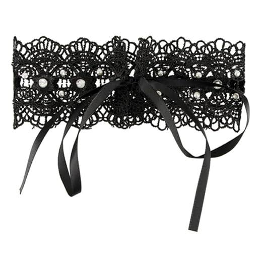 EQT-FASHION Design Strass Damen Frauen Gothic Halsband Halskette Hals Band Kette