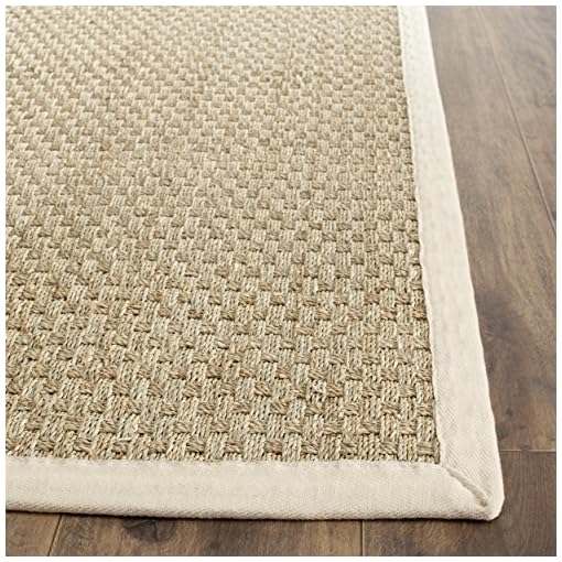 SAFAVIEH Natural Fiber Collection 3' x 5' Ivory NF114J Border