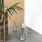 ZONYEO Minimalist Metal Vase Type B Black