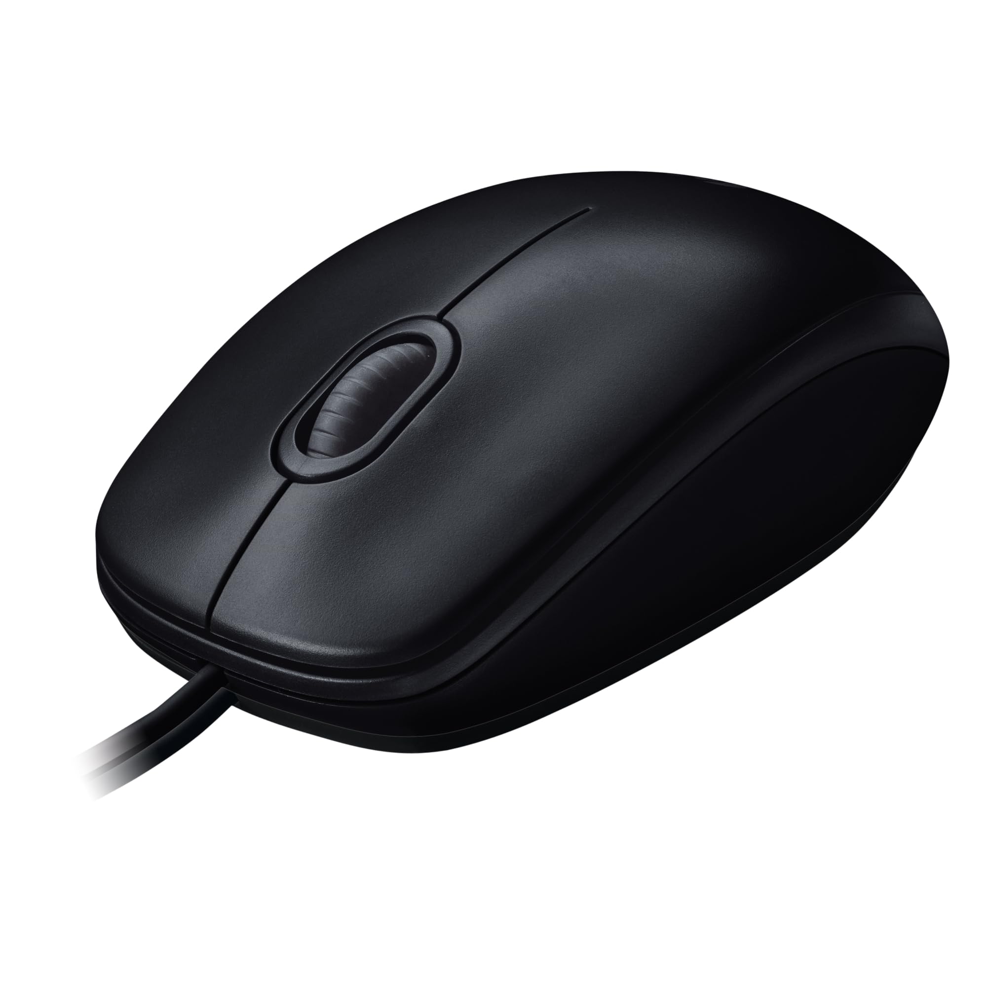 Logitech M100 Kabelgebundene USB-Maus, 3 Tasten, 1000 DPI Optical Tracking, Für Links- und Rechtshänder, Kompatibel mit PC, Mac, Laptop - Grau