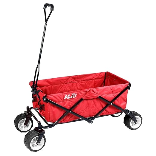 HLC Carro de Mano Plegable - Carro de Transporte de jardín con ...