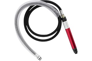 Micro Pneumatic Air Pencil Die Grinder Kit,Pencil Style 58000-65,000 RPM 13.4 x 1.7cm / 5.3 x 0.7in Capacity, Pneumatic Engra