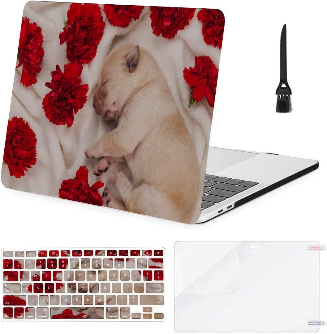 MacBook Air Case Cute Newborn Labrador Puppy Dog Sleeping Suitable for Air 13"(Old Version & New 2017 Ver) Case，A1369/A1466