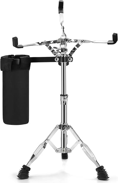 YOUEON Snare Drum Stand with Stick Holder, Double Braced Tripod 10-14 in