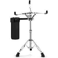 YOUEON Snare Drum Stand with Drum Sticks Holder, Double Braced Tripod Snare Stand for 10 to 14 Inch Snare Drum Pad, Lightweig