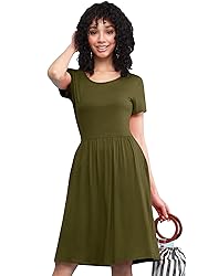 LL WDR2304 Women's Comfy Casual Short Sleeve Flowy
