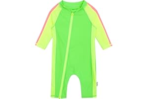 SwimZip Boys' Long-Sleeve UPF 50+ Swimsuit for Baby, Toddler, & Little Boys