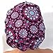 DK Scrub Hats Women’s Adjustable Bouffant Surgical Ponytail Cap Purple Kaleidoscope