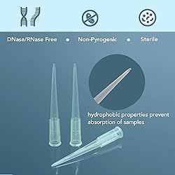 VISOSCI 200uL Pipette Tips 1000 PCS per Bag Yellow