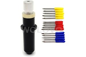 WOLOVO 30/45/60 Degrees Blades for Mimaki Blade Cutting Plotter Vinyl Cutter 15pcs+ Mimaki Blade Holder