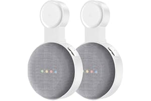 CUHIOY Wall Mount Holder for Google Nest Mini (2nd Gen), 2 Pack Stand with Cord Management for Google Nest Mini, Perfect Wall