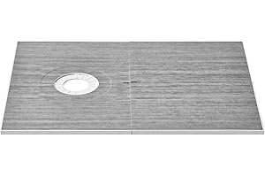 VEVOR Shower Curb Kit, 60"x38" Shower Pan Kit with 6.3" Offset Drain, Lightweight EPS Shower Installation Kits with 2 Waterpr