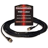 GHS StringsRocktron 20' 7 Pin MIDI Cable, 20 ft, Black, 7-pin DIN, Male-to-Female, MIDI Cable, Connecting MIDI foot controllers to MIDI-controllable gear