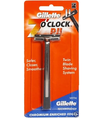 Gillette TWIN SINGLE EDGE 本体 Amazon.com: Gillette 7 O Clock PII Twin Blade Shaving Safer