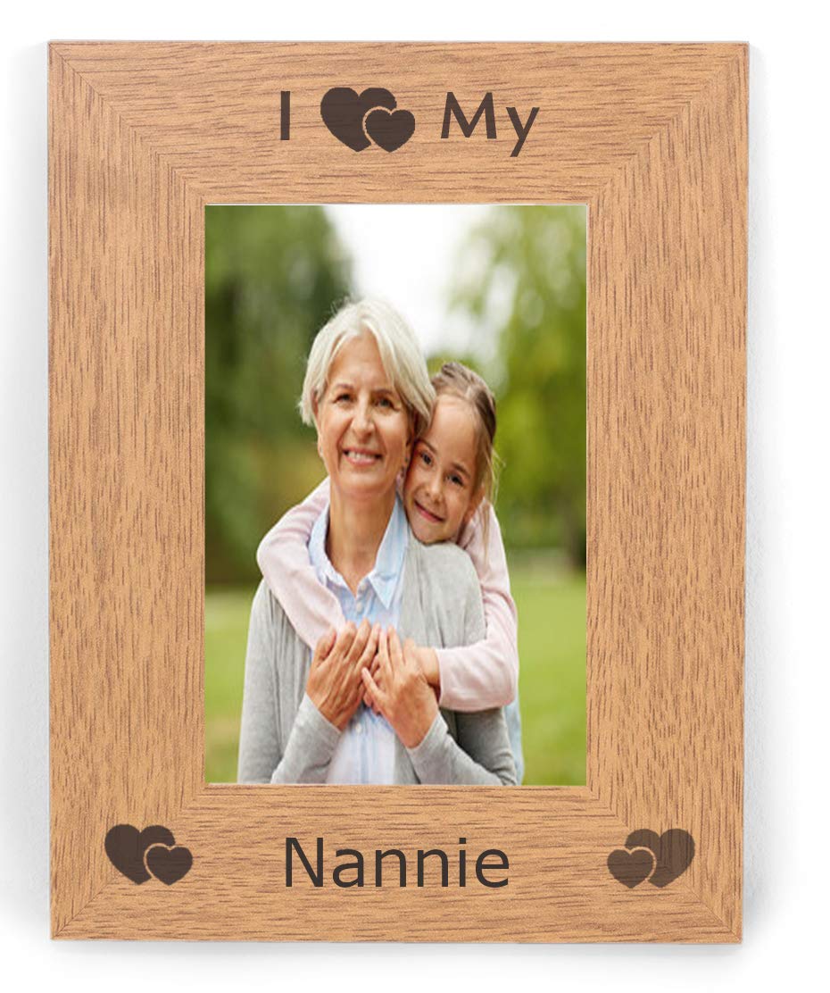 Chris Bag Of Goodies I Heart My Nannie 6x4 6 x 4 Photo Picture Frame Love Present For Her Birthday From Grandson Granddaughter