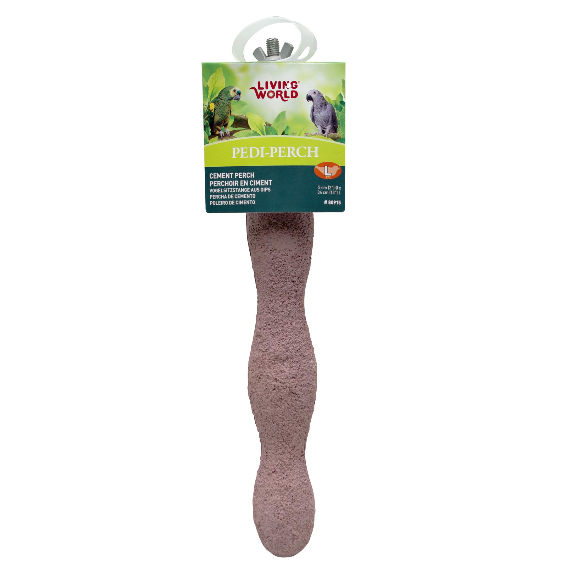 Living World Pedi-Perch Cement Bird Perch Large