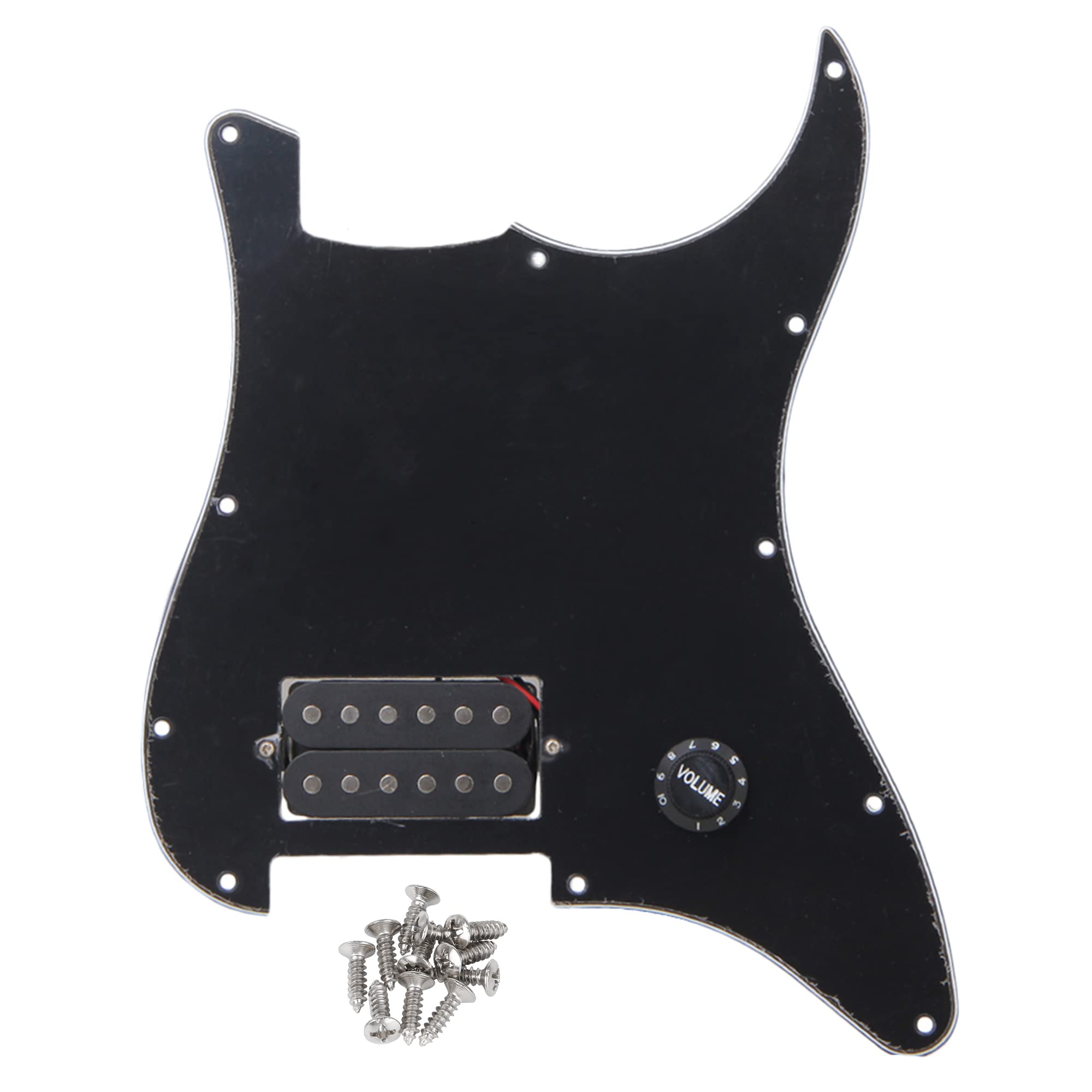 BQLZR Black Prewired Pickguard 1 For Electric Guitar