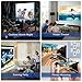 Blusmart LED-9400 Video Projector, 2018 Upgraded +70% Brightness Portable Mini Projector with Full HD 1080P for Home Theater, -50% Noise, Compatible with Fire TV Stick HDMI/USB/SD Card/XBOX