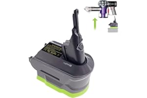 URUN V8 V7 Battery Adapter Universal for Dyson V8 & V7 Series Vacuum Cleaners, Convert for Ryobi 18V Li-ion Battery to Replace for Dyson V8 & V7 Battery (V7&V8 Universal)
