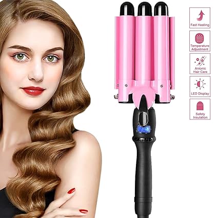 Amazon Com 2019upgrated Version Hair Curling Iron 3 Barrel Hair