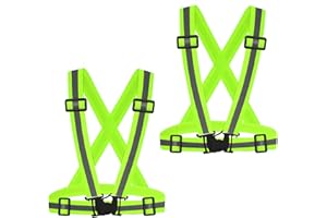 Oeyliz Reflective Vest Reflective Running Vest Men Women Safety Vest High Visibility Vest Night Running Vest Running Gear Adjustable Reflective Safety for Running Walking Cycling