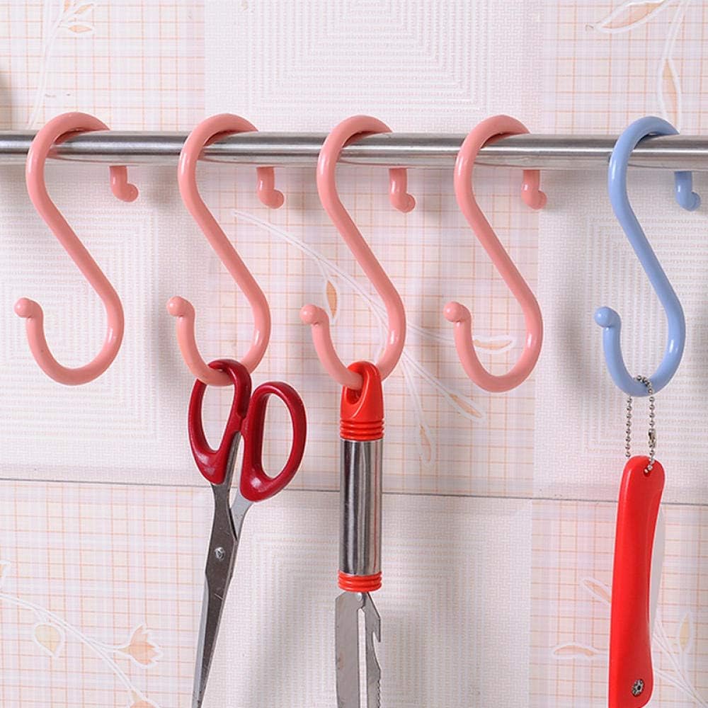 BBZZFFCC 1 Pieza de Gancho de plástico Multifuncional en Forma de S