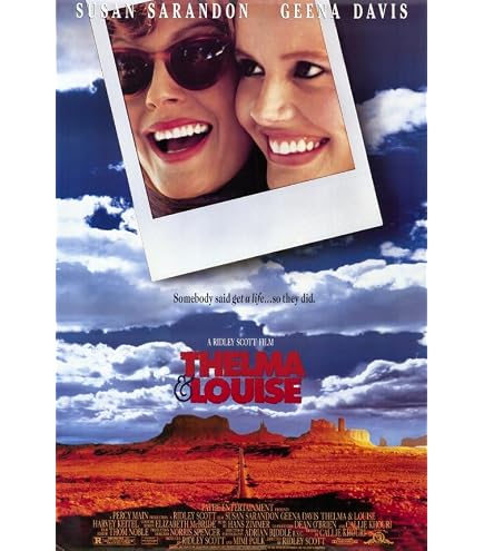 Poster Toile Thelma & Louise Film 40x60 Cm – Décoration Murale Cinéma Sans Cadre Chambre Bureau