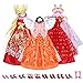 Mix Style Handmade Gorgeous Barbie Doll Party Clothes Dress x5 & Shoes x 10 Gift