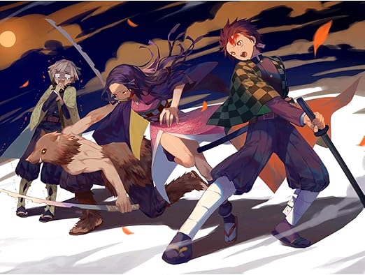 Amazon Co Jp ジグソー鬼滅の刃パズルアニメ4プレイヤーバトル300 500 1000 1500ピース カスタマイズ可能 Size 300枚 ホーム キッチン