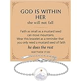 VLIEGEN Mustard Seed Bracelets Stainless Steel Faith Move Mountains Bracelet Gift