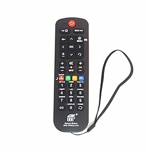 Brainly Universal Streaming Remote Work (2 in 1) for Main TV Main Streaming Box, Roku 1 2 3, Apple Tv, Vizio Smart TV,(URC1518)