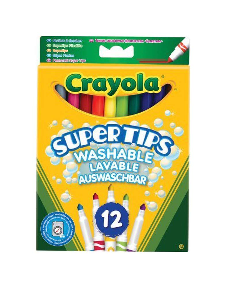 Crayola 12 Bright Colour Supertips Pens