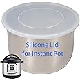 Silicone Lid for Instant Pot 6 QT & 5 QT, 9.8IN Premium Pot Cover for Instapot 5 & 6 Quart Inner Pot, Reusable Silicone Lids 