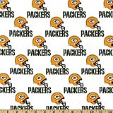 NFL Cotton Broadcloth Green Bay Packers Green/Yellow Fabric By The Yard