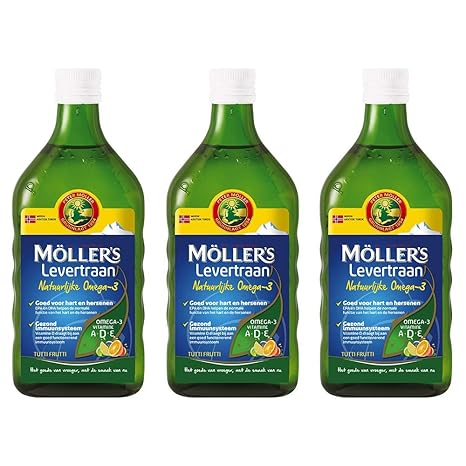 Möller's Omega-3 Lebertran Tutti Frutti (250ml) - 3-Pack