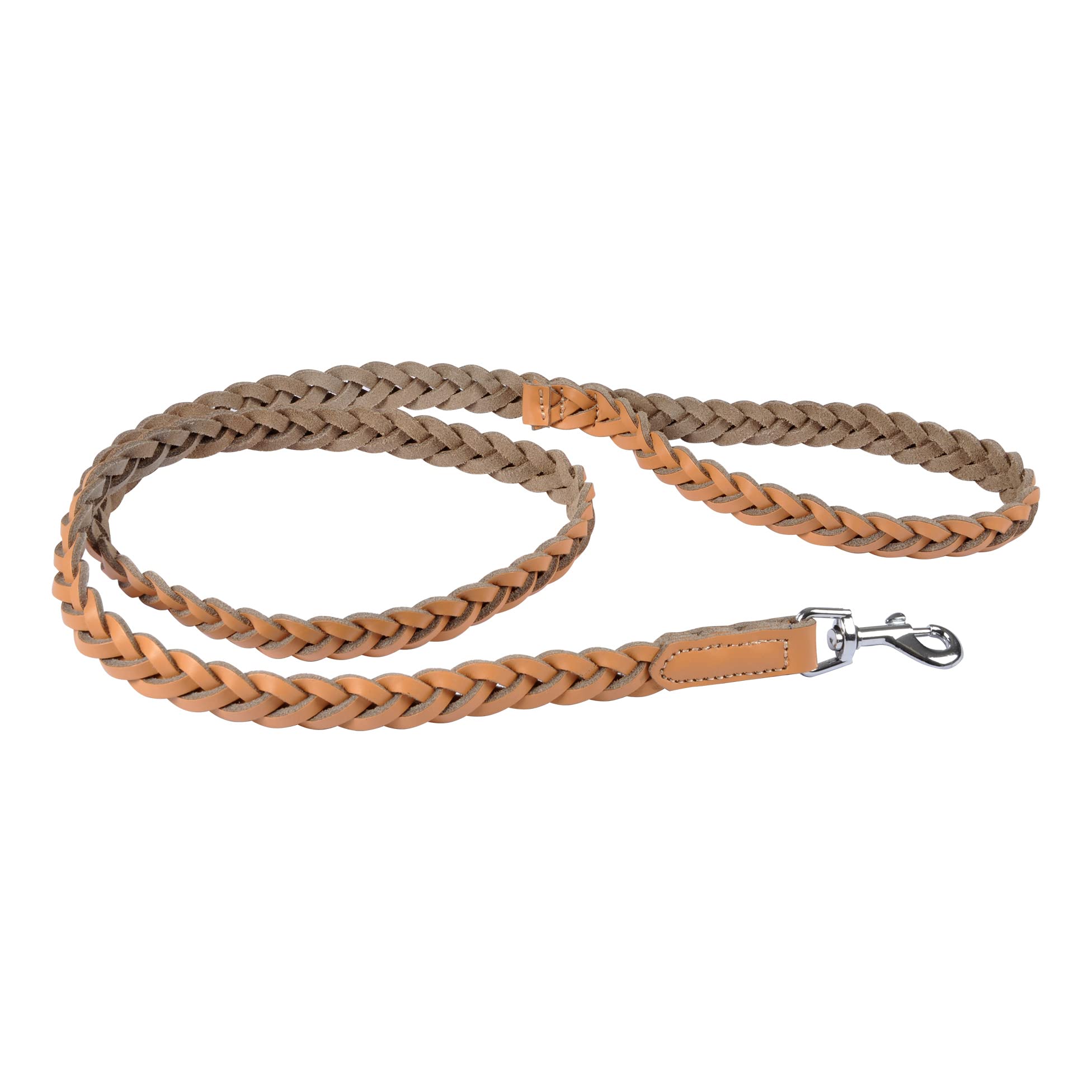 Love Story, Braided Leather Lead 120 cm Natural
