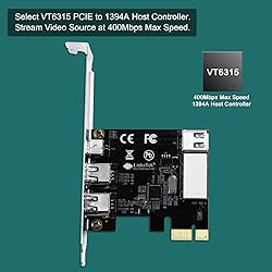 LinksTek 4-Ports 1394A PCIE FireWire 400 Expansion