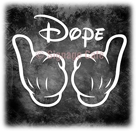 Signage Cafe Dope Hands Style Decal Vinyl Sticker for Car Truck SUV