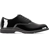 5.11 Tactical Men's Hi-Gloss Duty Oxford Uniform Shoes - High-Shine Leather, Vibram Outsole - Premium Military Dress Footwear, Style 12468