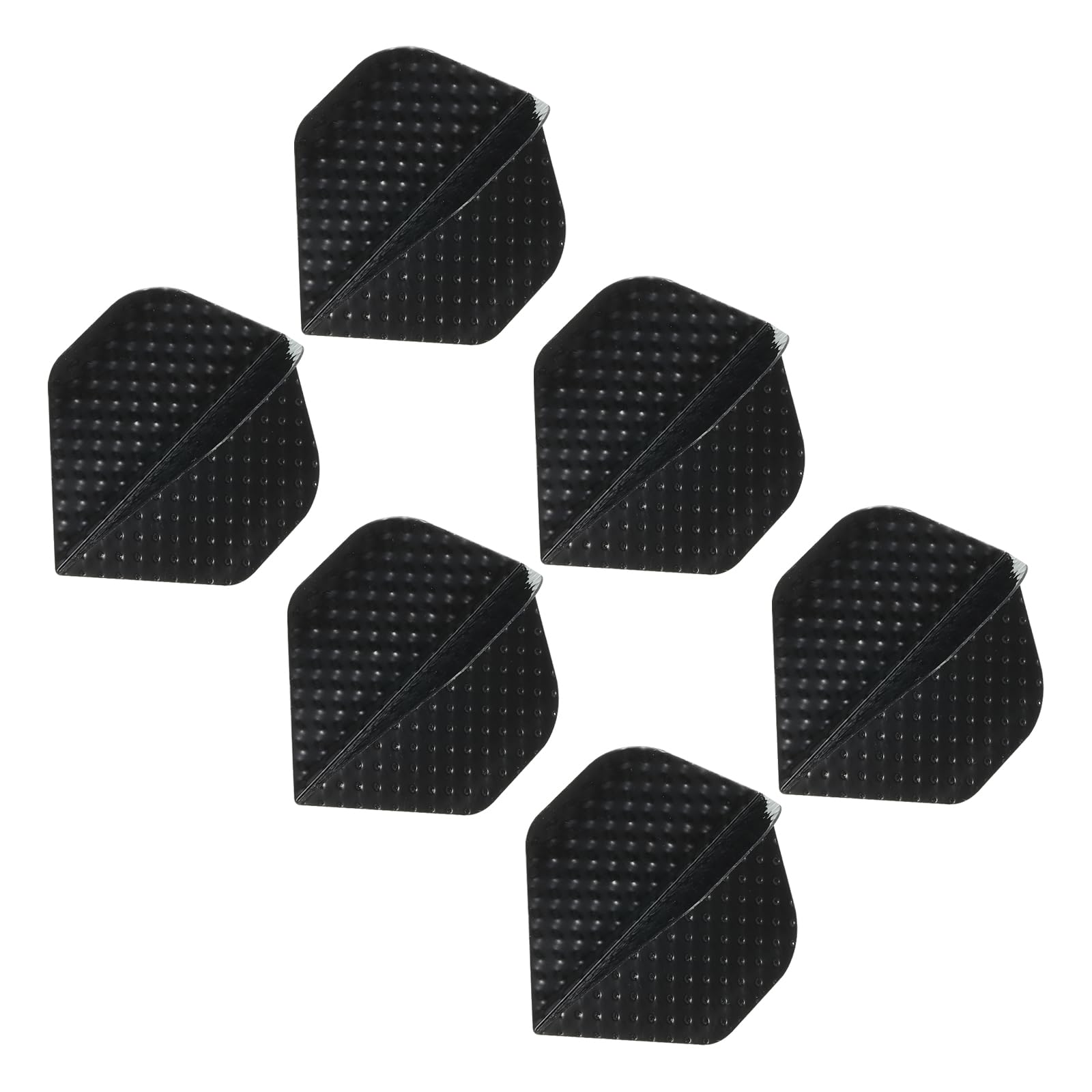 PATIKIL Slim Dart Flights, 6 Pack Aluminum Foil Unique Design Dart Accessories for Steel Tip Dart and Soft Tip Darts, Black