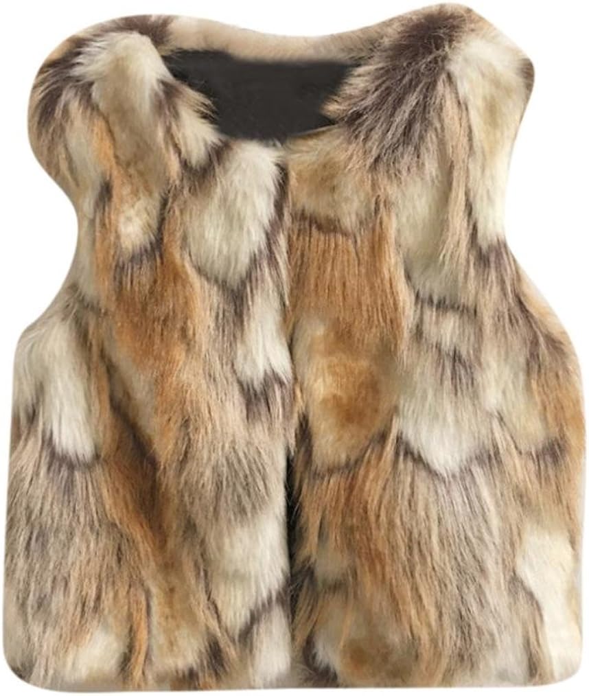 baby girl fur vest