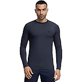 LAMBDA ACADIA Terra Raglan Underscrub for Men – Warm & Breathable, Long Sleeve, Crew Neck Undershirt for Healthcare