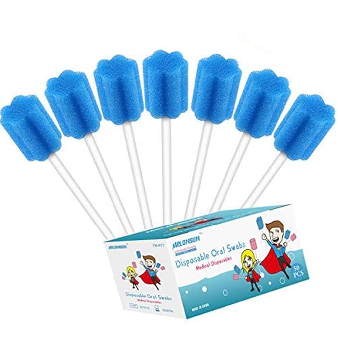Disposable Oral Care Swabs, Individually Wrapped Dental