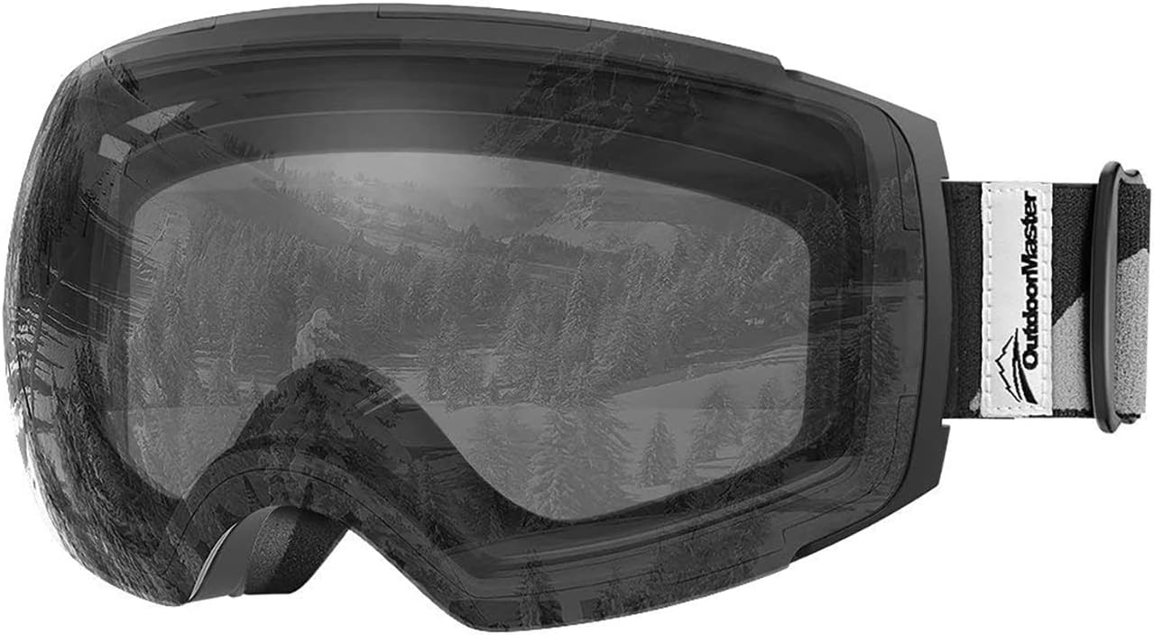 OutdoorMaster Ski Goggles PRO Frameless, Interchangeable Lens 100