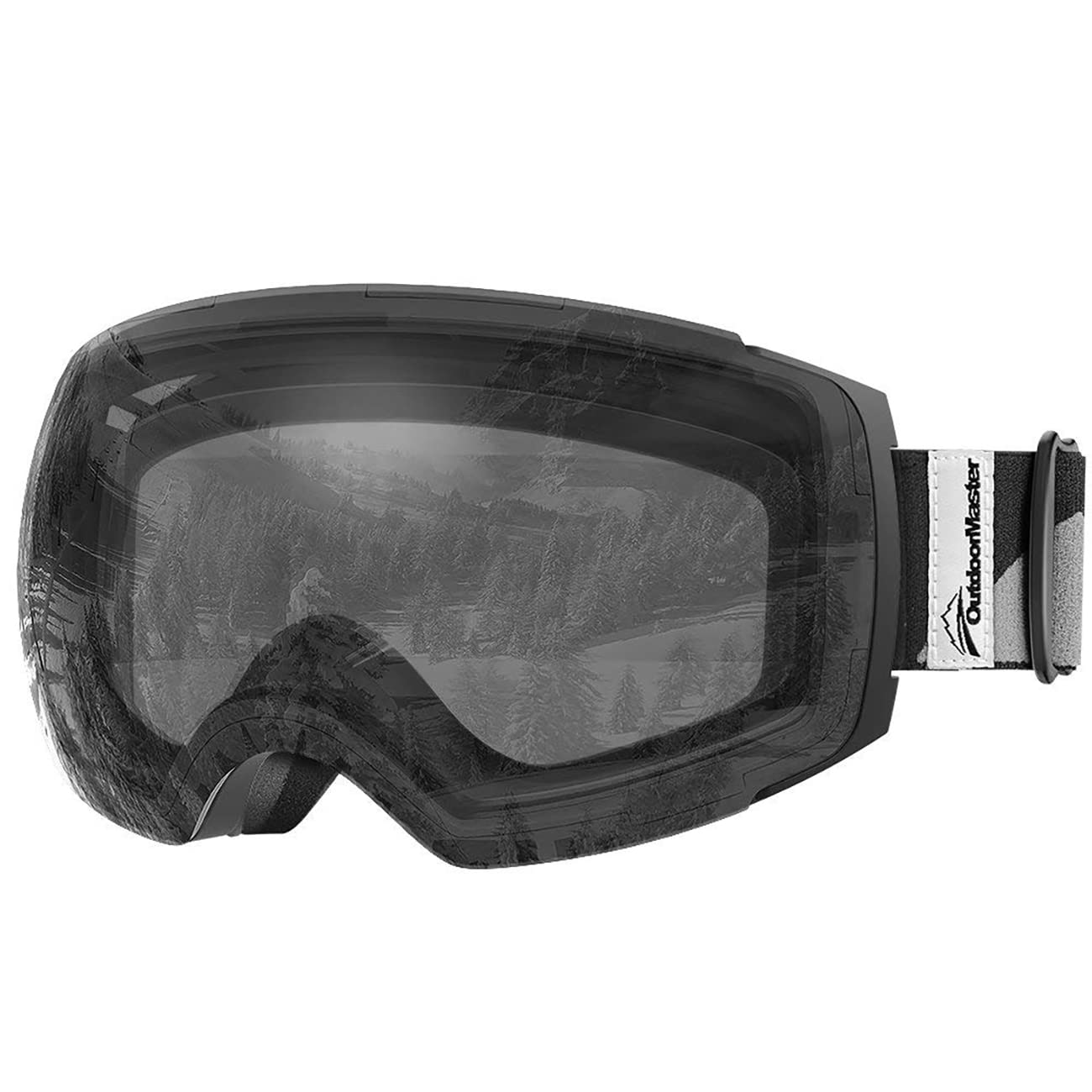 OutdoorMaster Ski Goggles PRO Frameless, Interchangeable Lens 100