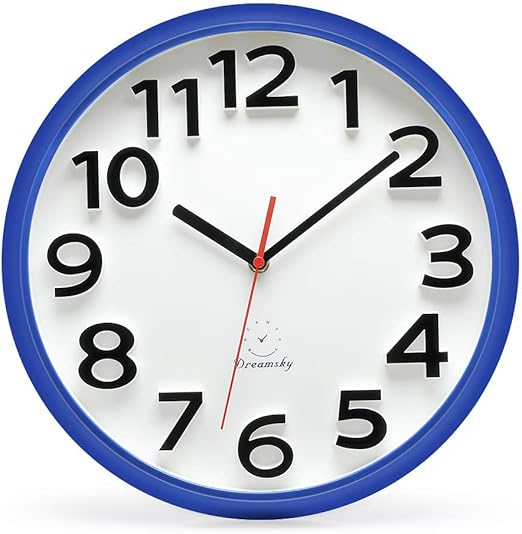 Amazon Com Dreamsky 13 Inches Large Wall Clock Non Ticking